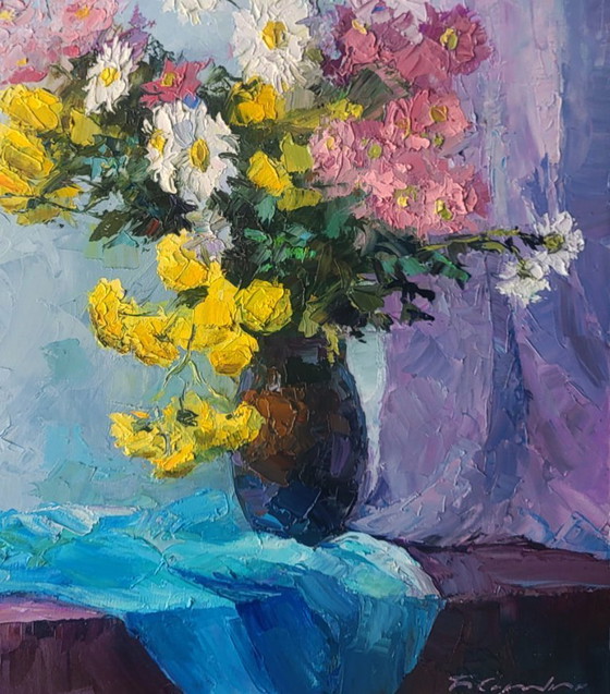 Image 1 of Autumn Flowers In A Vase Boris