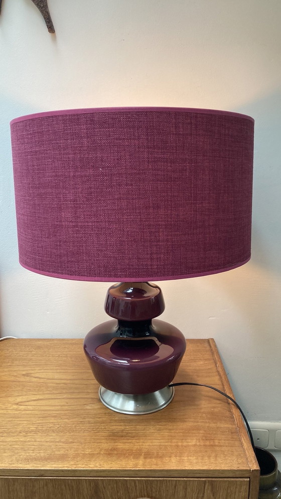 Image 1 of Rupel hand-blown table lamp opaline glass