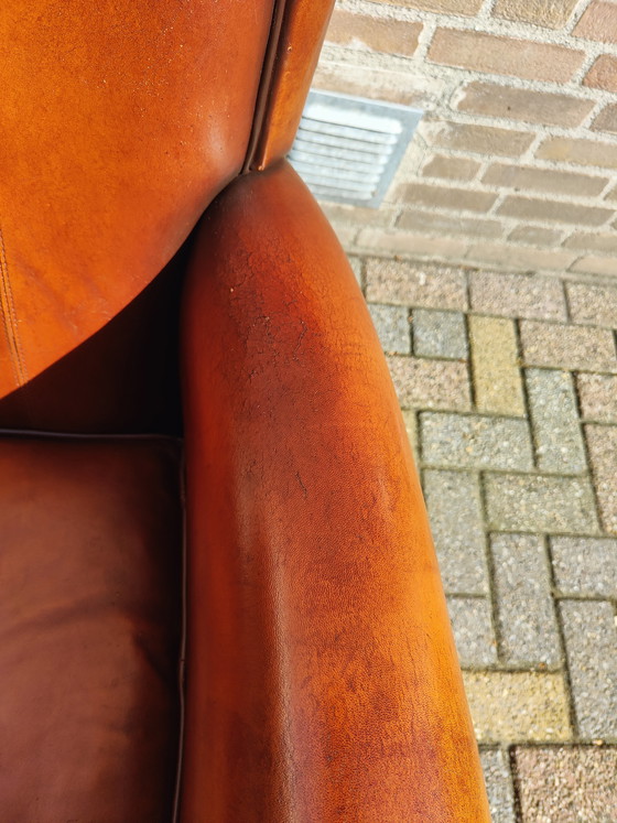 Image 1 of Fauteuil design en cuir de mouton Muylaert