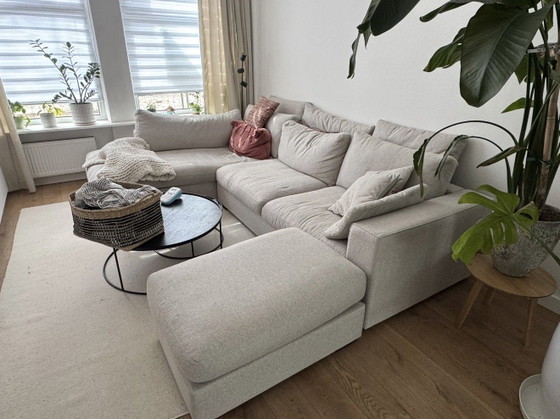 Canapé d'angle avec méridienne et pouf - Comme neuf et résistant aux taches – sofa@home, Canapés d'angle (photo 4 of 5)