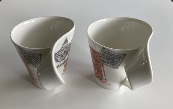 Image 1 of Set di 2 tazze Villeroy & Boch edizione New Wave, omaggio di cortesia.
