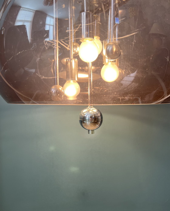 Image 1 of Lampada a sospensione Space Age con paralume in plastica