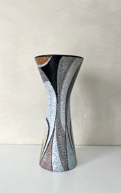 Rumba keramische vaas, Flora Gouda Holland, jaren 70