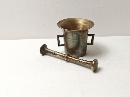 Antique Bronze Mortar and Pestle