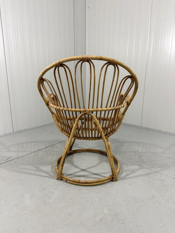 Image 1 of Silla de ratán Rohé Noordwolde años 60