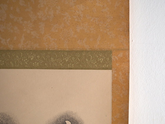 Antique Japanese kakejiku of calligraphy in ink on paper – Japan, circa 1900 – Paintings & Drawings, Wood (photo 32 of 40)
