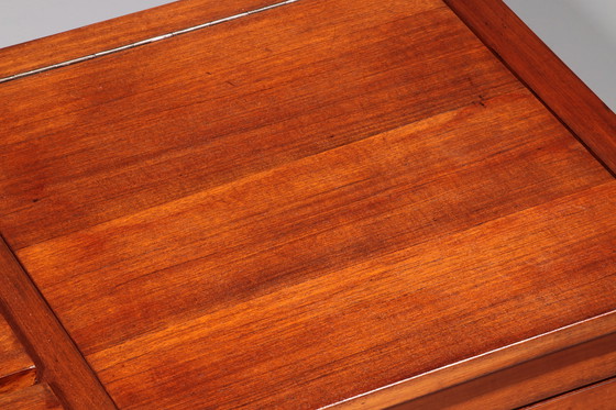 Image 1 of Vintage Wooden Bench with Storage Italiaans 1960