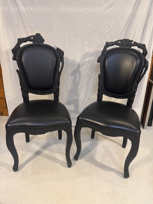 Juego de 2 sillas Moooi Smoke de Maarten Baas