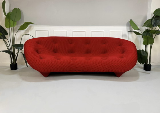 Image 1 of Ligne Roset Ploum Canapé design rouge Canapé 4 places