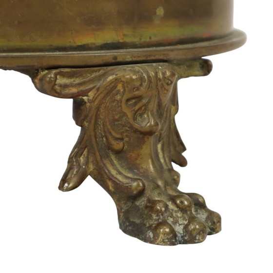 Unieke Obus Paraplubak XL Trench Art 1915 WO1 Leeuwenkoppen – Brass, Vintage (photo 16 of 25)