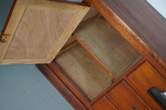 Image 1 of Grande mobiletto da merceria/negozio vintage in pino francese, anni '50