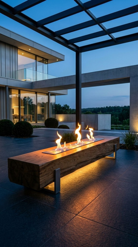 Fire Beam/Fire Pit – Decorative Objects, Wood (photo 9 of 14)