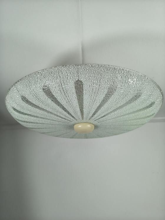 Image 1 of Vintage plafondlamp 2 fittingen