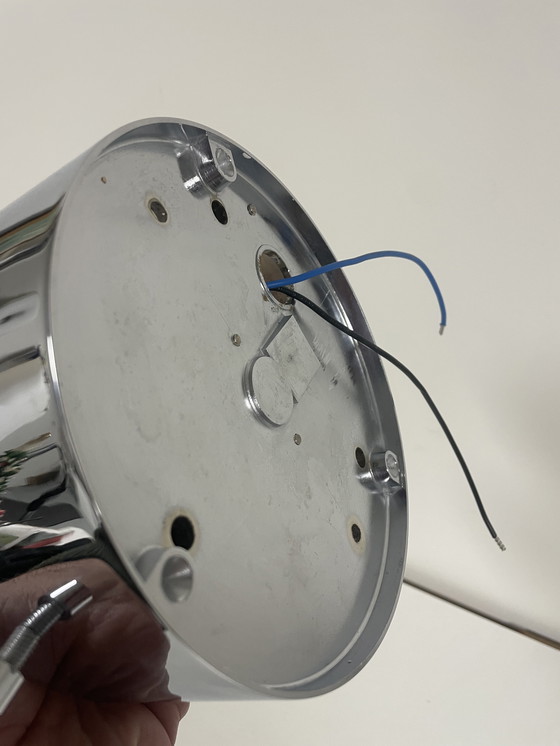 Image 1 of vintage “Lotus” bloem plafond of wandlamp, Glashütte Limburg 