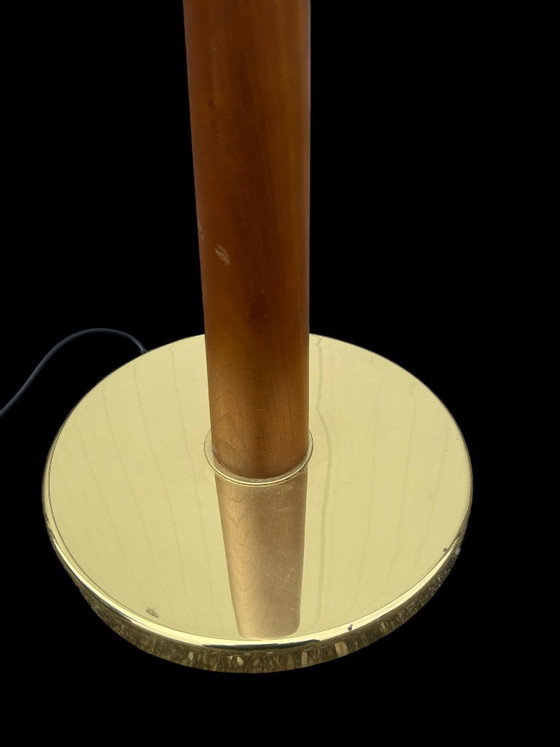 Lampada da terra vintage in teak e ottone. – drimmer, Lampade da terra, Brass (photo 7 of 8)