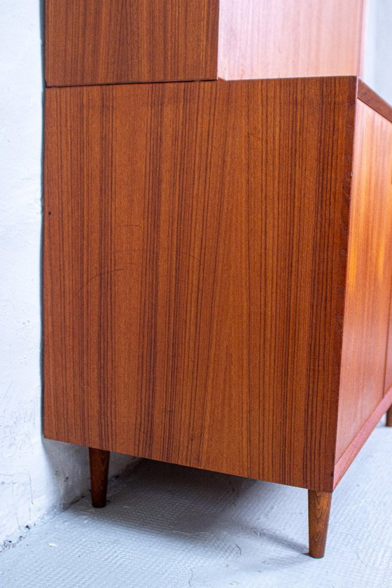 Erik Brouer Segretaria con libreria alta, design danese, metà secolo, teak vintage – Credenze alte, Wood (photo 16 of 17)