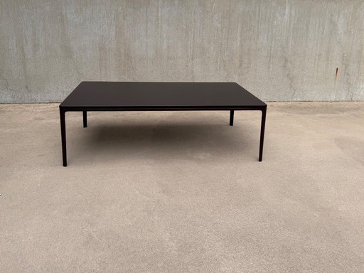 VITRA coffee table designed by JASPER MORRISON 120X70 from the PLATE series, color chocolate