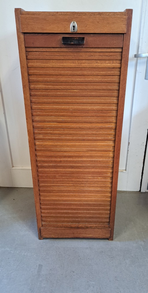 Art Deco filing cabinet – archiefkasten, Metal, Wood