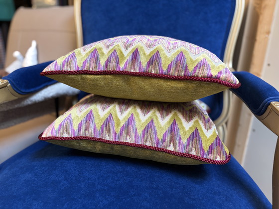 Image 1 of Sedia in stile barocco con cuscino