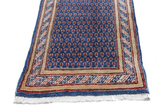 Image 1 of Original Perser Handgeknüfter Sarough Mir Blaue Farbe 310 x 80 cm 