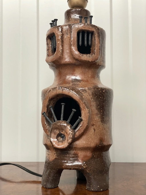 Vintage Brutalist Table Lamp