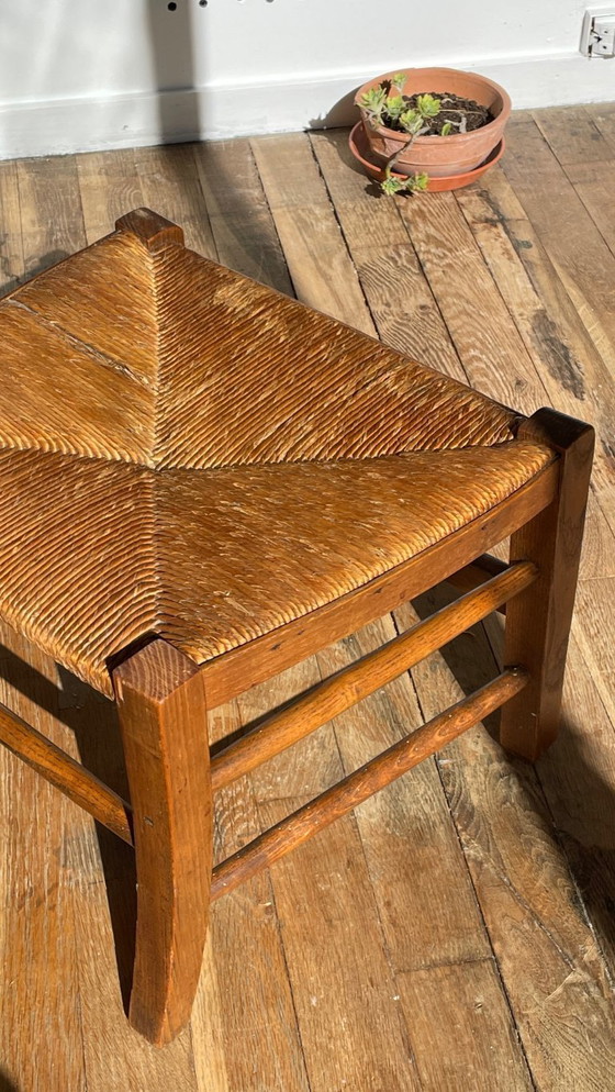 Image 1 of TABOURET Paille Ancien Esprit CAMPAGNE