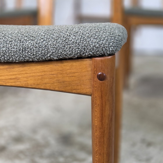 Image 1 of 5 Johannes Andersen 'Juliane' Vintage jaren 60 Deense stoelen