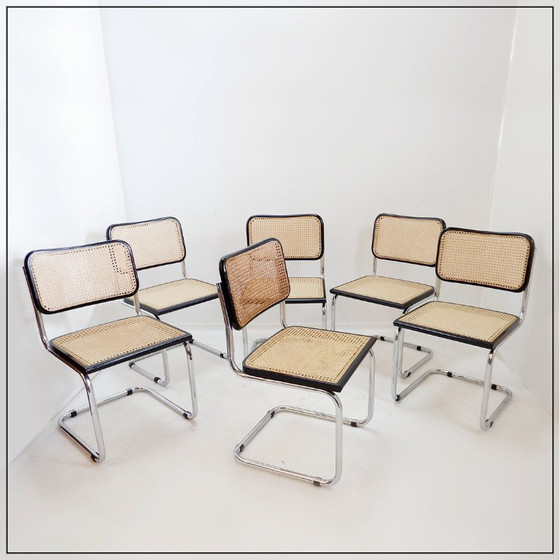 Image 1 of Dining Chairs Vintage, Set of 5+1 - Italy