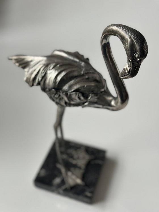 Image 1 of Flamant vintage en métal Mauro Manetti Style