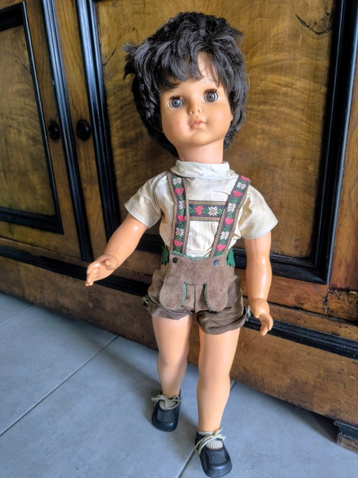 Antique Vintage Doll – decoratieve objecten, Plastic, Textile