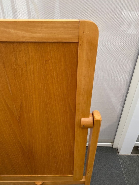 Image 1 of Vintage Scandinavian pinewood floor mirror