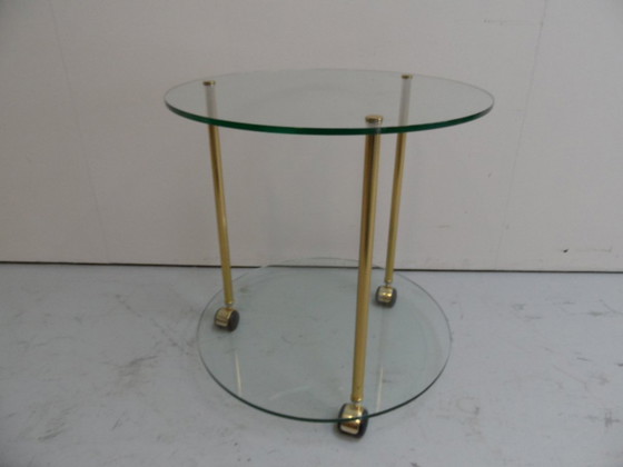 Image 1 of Vintage brass trolley