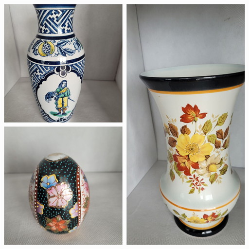 Three vintage vases