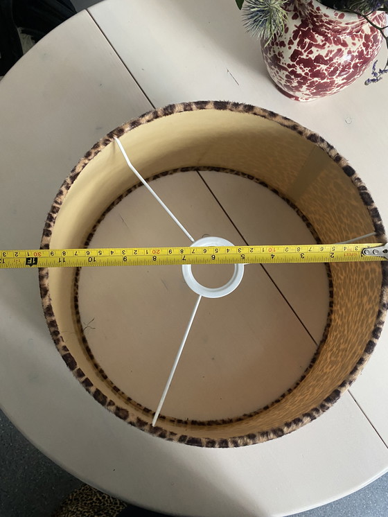 Image 1 of Grotere Lampenschirm Leo Felloptik Vintage 