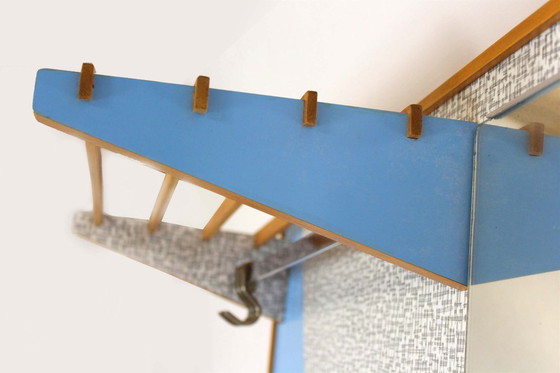 Image 1 of Restored Vintage Geometric Coat Rack from Drevokov Blatna, 1972