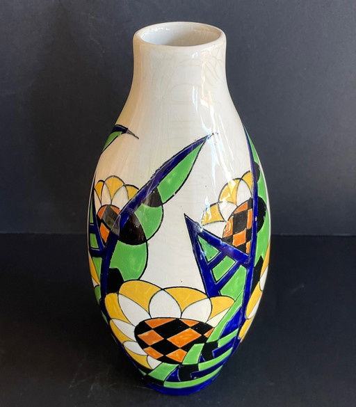 Charles Catteau Art Deco vase Keramis Boch Frères