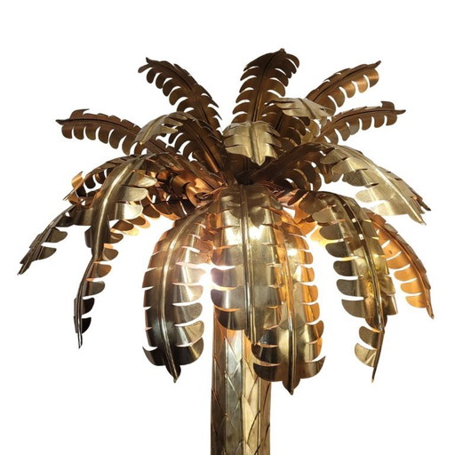 Coppia di lampade “Palm Tree”, Christian Techoueyres per Maison Jansen, ottone dorato, anni ’70 – Francia