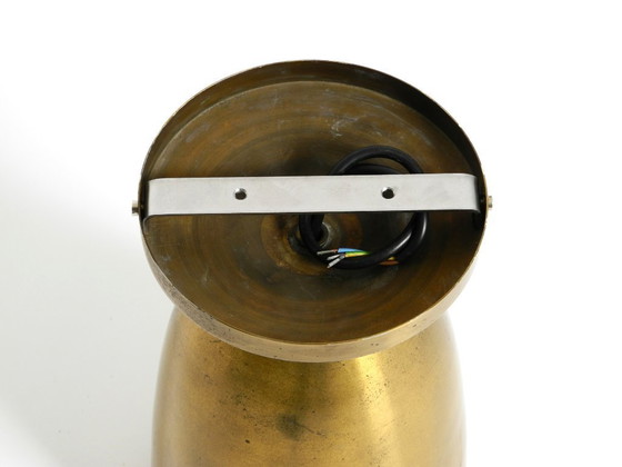 Image 1 of Large original Mid Century Modern brass ceiling lamp