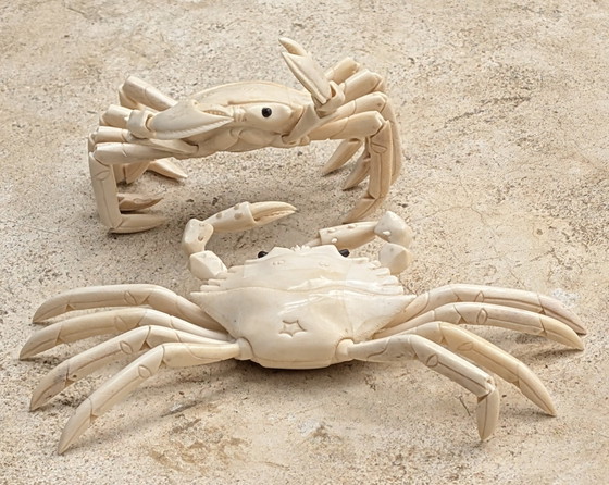 Image 1 of Juego de tallas japonesas en marfil, Alrededor de 1900