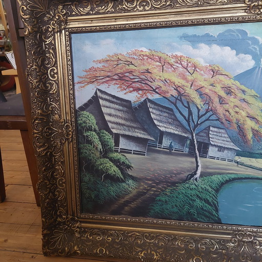 Gemälde im originalen Vintage-Rahmen