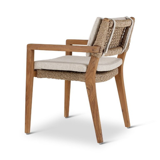 Image 1 of Sessel aus natürlichem Teakholz, 4-teilig