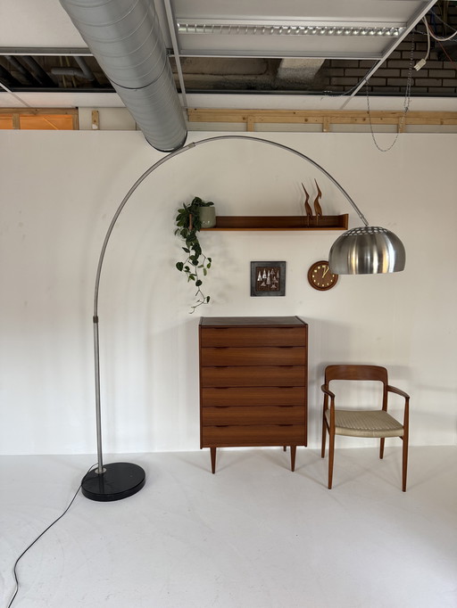 Lampada ad arco regolabile XXL vintage anni '70