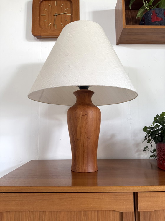 Image 1 of Lampe de table vintage XL en teck, Dyrlund '80