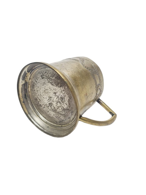 Cestino da Tè Art Nouveau, Ex Impero Austro-Ungarico, Anni 1900, Accessori da tavola, Ottone, Marrone (foto 5 di 7)