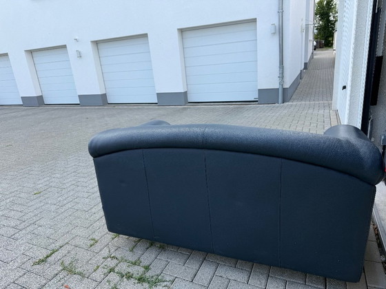 BRÜHL Designerbank + Fauteuil - Buffelleer, binnenvering – Banken, Leather (photo 13 of 18)