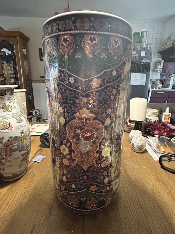 Image 1 of Japanese Satsuma umbrella stand 46x21 centimeters
