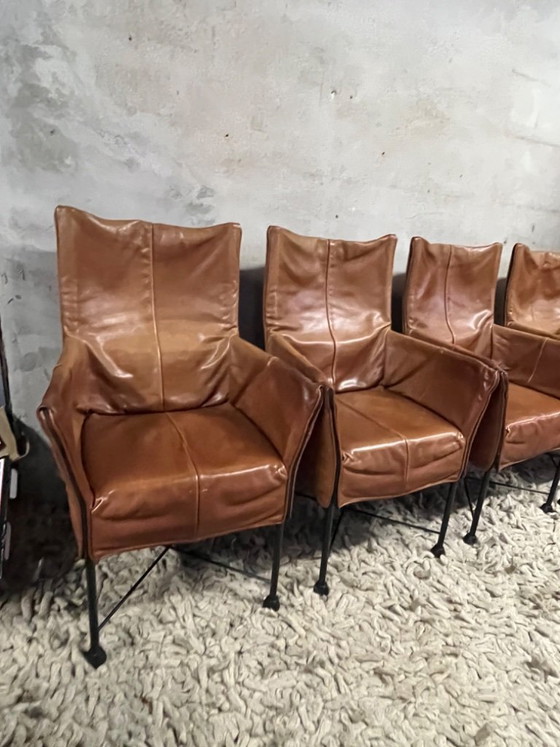 Image 1 of Montis Chaplin 4 stuks cognac leer