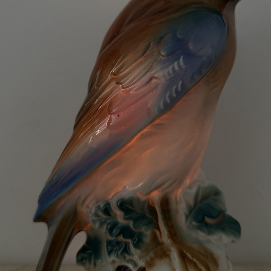 Image 1 of Vintage porcelain Parfume lamp bird , 1950s
