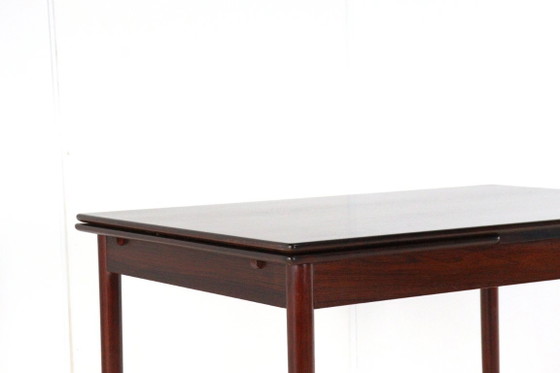 Image 1 of Palissander verlengbare rechthoekige eetkamertafel vintage 