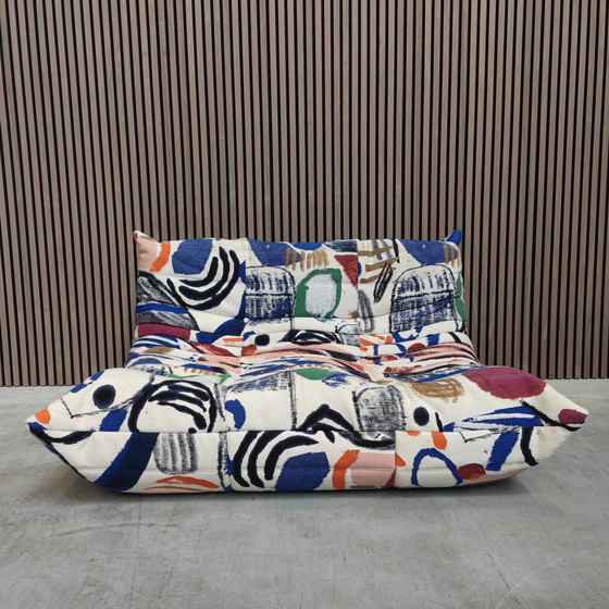 Image 1 of Ligne Roset Togo 2-Seater Sofa and Footstool - 50th Anniversary Edition 2023
